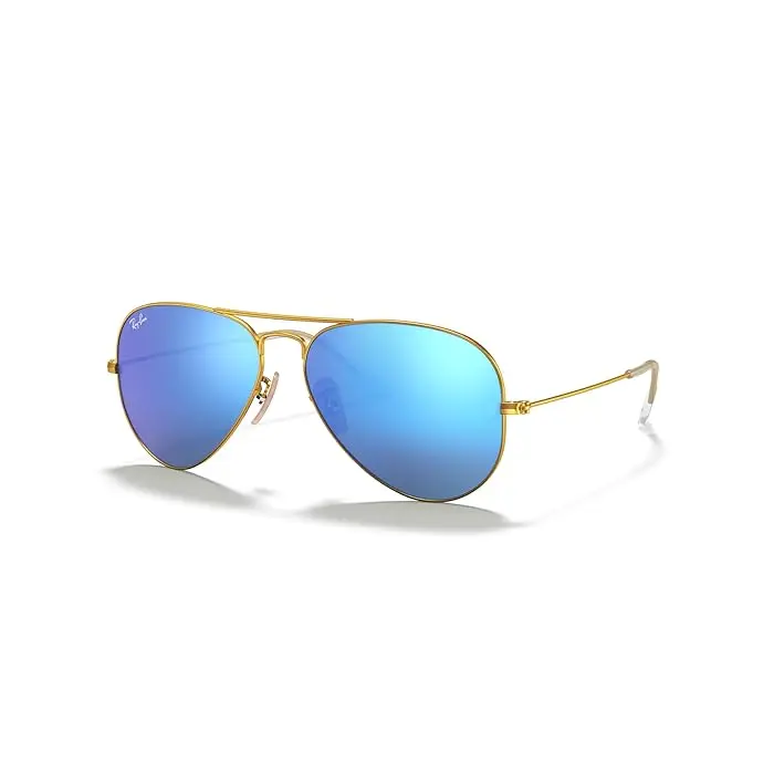 Aviator Rb3025 Classic Mirrored Aviator Sunglasses Logo